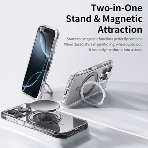 Rock Rotating Stand Crystal Series Magnetic for Iphone 16 black
