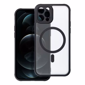 Suojakuori iPhone 12 PRO:lle Full Matte Mag Cover yhteensopiva MagSafe musta