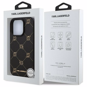 Karl Lagerfeld Suojakuori iPhone 16 Pro Max 6.9 KLHMP16XPGKHPHK Musta Kova Karl Head MagSafe