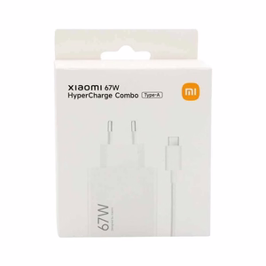 Laturi Xiaomi HyperCharge Combo 67W USB-A valkoinen BHR9465EU