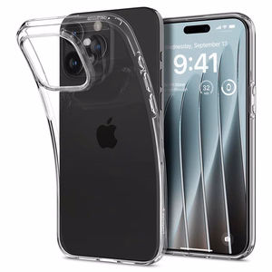 Spigen Crystal Flex Suojakuori iPhone 15 Pro Max:lle - Kirkas