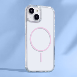 Anti Shock Thin Mag -suojakuori iPhone 17 Air 6,6":lle vaaleanpunainen