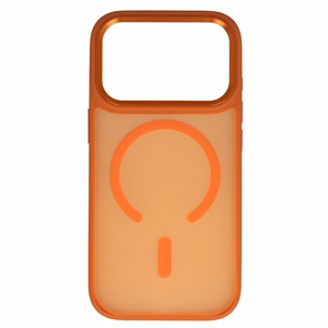 Liavec Cloudy suojakuori metallisella kamerakehyksellä Iphone 17 Pro Max -puhelimelle oranssi (kameran ohjauspainike)
