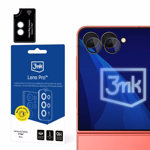 3mk Lens Protection Pro kameran lasi Samsung Galaxy Z Flip 7:lle - musta