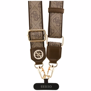GUESS yleishihna GUUCNP4DGMW (4G PU -hihna, kiinnitin, Strass-metallilogo) ruskea