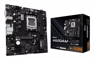 ASROCK AMD A620A micro ATX RAM DDR5-SDRAM 2xSlots A620AM-HVS (Mainboard)