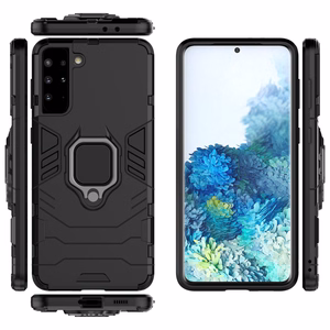 Ring Armor kova hybridi kotelo kansi + magneettinen pidike Samsung Galaxy S22 + (S22 Plus) musta