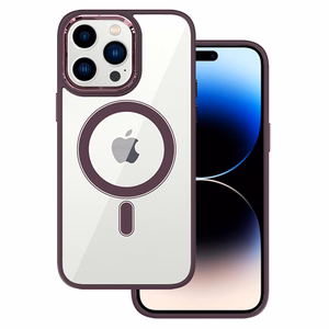 Tel Protect Magneettinen kirkas Suojakuori iPhone 11 Pro Max:lle kirsikanpunainen