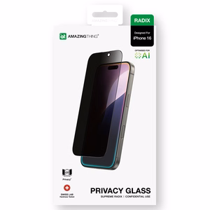 AmazingThing Radix Privacy Glass Yksityisyys Karkaistu lasi iPhone 16:lle