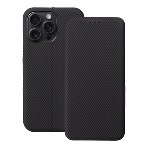 Flip-suojakuori iPhone 15 PRO MAX:lle Folio Side Magnet musta
