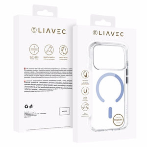 Liavec Pure suojakuori Iphone 17 Pro/18 Pro -puhelimelle, vaaleansininen (kameran ohjauspainike)