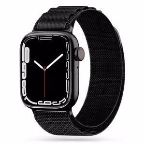 Tech-Protect Nylon Pro ranneke Apple Watch 4/5/6/7/8/9/SE/Ultra 1/2 (42/44/45/49 mm) musta