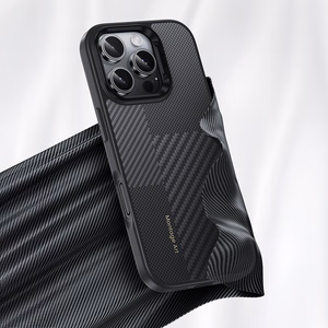 Benks Montage Magnetic Armor Pro Kevlar Case Metal Frame 600D+1500D for Iphone 16 Plus black