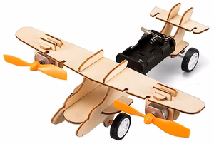 Wooden Assembly Advanced Science Lab Kit, 5in1 STEM Educational Toys
