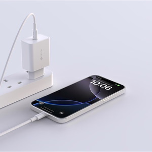 Devia Rocket PD -seinälaturi, 45 W, 1 × USB-C, valkoinen