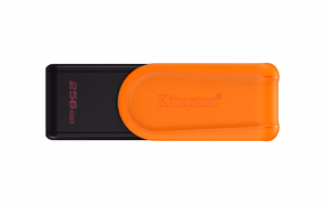 Kingston DataTraveler Exodia S USB 3.2 -muistitikku 256 GB, musta/oranssi