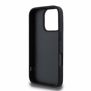 Karl Lagerfeld Quilted Signature Suojakuori iPhone 16 Pro:lle - musta