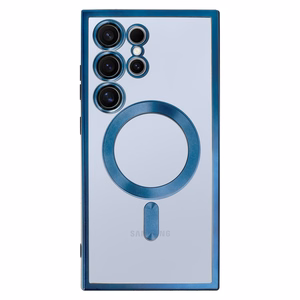Metallic Magsafe Case for Samsung Galaxy S24 Ultra Blue