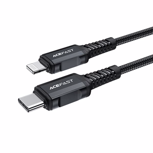 Acefast C4-01 Lightning - USB-C PD kaapeli 30W 3A 480Mb/s 1.8m - musta