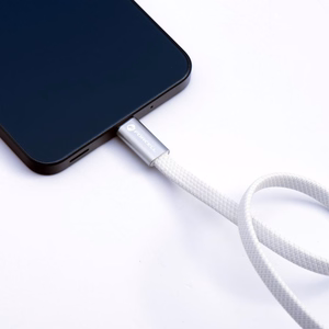 Kaapeli USB-C - USB-C Forcell F-Energy QC4.0 PD 5A 100 W Cafule Flat 1,2 m CCFN23 valkoinen