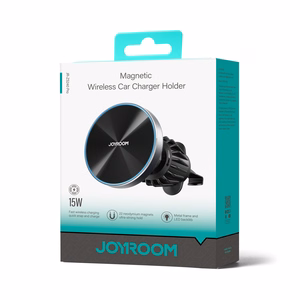 Wireless car charger+holder Joyroom (JR-ZS240 Pro) Magnetic (MagSafe 15W) for using on ventilation grille black