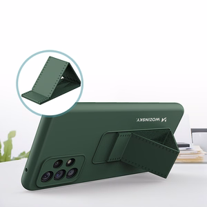 Wozinsky Kickstand Case silikoni tapauksessa jalusta Samsung Galaxy A73 punainen