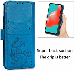 Case Flower Book Samsung A165 A16 4G/A166 A16 5G blue