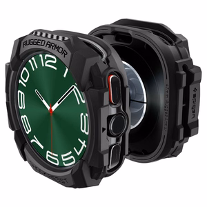 Spigen Rugged Armor Suojakuori Samsung Galaxy Watch Ultra (47mm):lle - matta musta