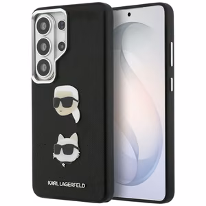 Karl Lagerfeld Suojakuori Saffiano Double Heads Metal Samsung Galaxy S26 Ultra:lle musta