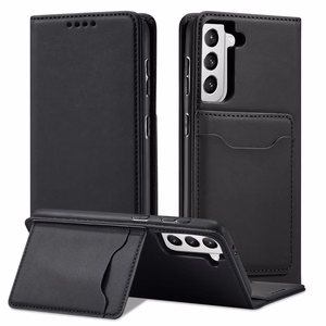 Magneettikorttikotelo Samsung Galaxy S22 + (S22 Plus) Kotelo Lompakko Kortinhaltija Musta
