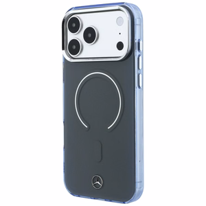 Mercedes Double Layer Iconic Logo -suojakuori laitteelle iPhone 18 Pro Max / 17 Pro Max, MagSafe-yhteensopiva – tummanharmaa