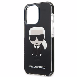 Karl Lagerfeld Iconik Karl Kotelo iPhone 13 Pro / iPhone 13 - Musta