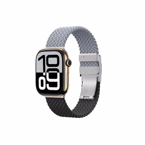 2 kpl AmazingThing Blend Band Apple Watch 45/46/49mm:lle - harmaa-musta / harmaa