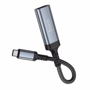 Hoco UA43A USB-C – HDMI Naaras Sovitin 4K 30Hz 0,2m Teräksenharmaa