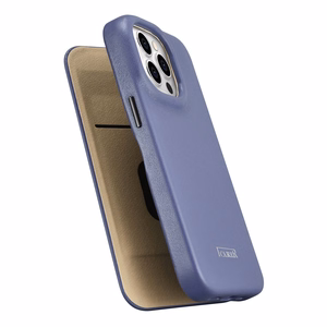 iCarer CE Premium Nahka Folio Case iPhone 14 Pro Max Magneettinen Flip Nahka Folio Case MagSafe Light Purple (WMI14220716-LP)