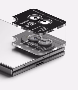 Ringke-kamerakehyksen suoja Samsung Galaxy Z Fold 8:lle, musta, 2 kpl