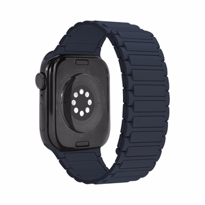 Mobilize silikonikellonranneke - magneettinen - Apple 42/44/45/49mm - sininen