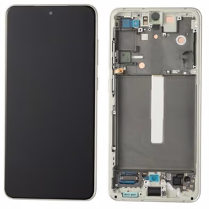 LCD screen Samsung G990 S21 FE 5G with touch screen and frame Olive original (service pack)