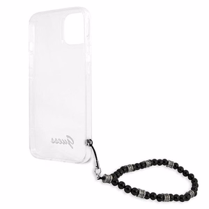 Guess GUHCP13SKPSBK iPhone 13 mini 5.4" läpinäkyvä kovakotelo Musta Pearl