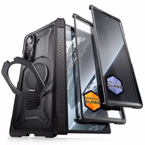 Supcase UB Grip Mag MagSafe -suojakuorisetti, 2 kpl, Samsung Galaxy Z Fold 8 -mallille, musta