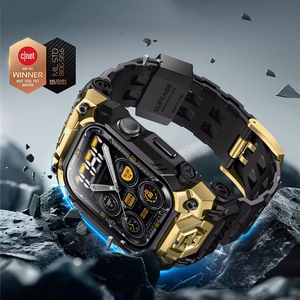 Supcase Unicorn Beetle Ore Suojakuori Apple Watch 10/11 (46 mm) -lle - musta ja kultainen