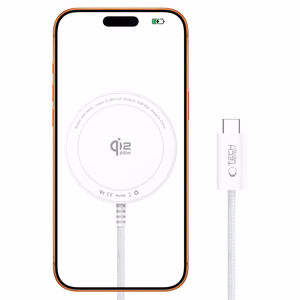 Tech-Protect A54 MagSafe Qi2.2 25 W langaton laturi – valkoinen