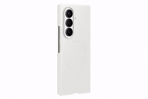 Samsung Silicone Magnet Case for Samsung Galaxy Z Fold 8 compatible with MagSafe + 2 anti-reflective films - white
