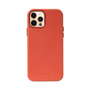 Crong Essential Cover suojakuori laitteelle iPhone 12 Pro Max, keinonahkainen, punainen