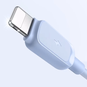 Joyroom Multi-Color Series A14 Lightning / USB-A 2.4A 1.2m Kaapeli - sininen