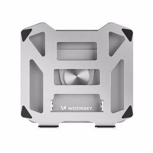 Wozinsky WDCX-X19-AB HardStand 360° Kääntyvä Kannettavan Tietokoneen ja Tabletin Teline - Hopea