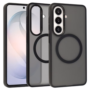 Liavec Soft Case Metal Frame Samsung Galaxy S26:lle musta