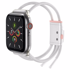 Baseus Adjustable sports strap Let`s Go for Apple Watch 3/4/5/6/SE 38/40mm (LBAPWA4-A24) White-pink