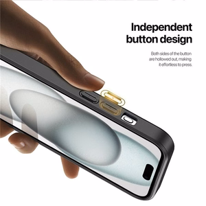 DUX DUCIS case RAFI II MAG with stand compatible with MagSafe for IPHONE 15 Plus black