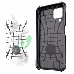 Hybrid Armor Case Kova kestävä suojus Samsung Galaxy A22 4G silver